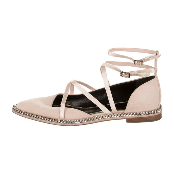 LANVIN Suede Chain Link Accents Espadrilles - Picture 2 of 5